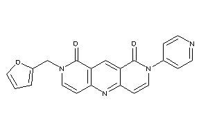 Image of 8-(2-furfuryl)-2-(4-pyridyl)pyrido[4,3-b][1,6]naphthyridine-1,9-quinone