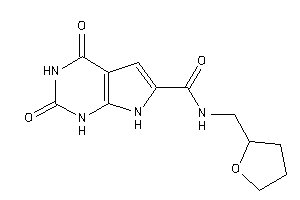 2,4-diketo-N-(tetrahydrofurfuryl)-1,7-dihydropyrrolo[2,3-d]pyrimidine-6-carboxamide