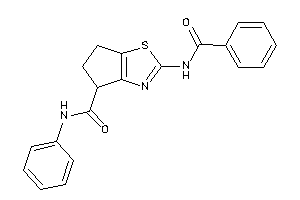 2-benzamido-N-phenyl-5,6-dihydro-4H-cyclopenta[d]thiazole-4-carboxamide