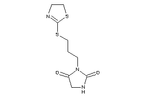 3-[3-(2-thiazolin-2-ylthio)propyl]hydantoin