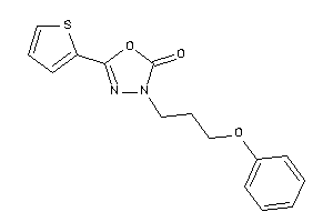 3-(3-phenoxypropyl)-5-(2-thienyl)-1,3,4-oxadiazol-2-one