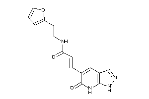 Image of N-[2-(2-furyl)ethyl]-3-(6-keto-1,7-dihydropyrazolo[3,4-b]pyridin-5-yl)acrylamide
