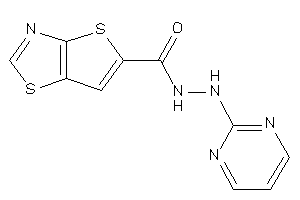 Image of N'-(2-pyrimidyl)thieno[2,3-d]thiazole-5-carbohydrazide