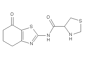 N-(7-keto-5,6-dihydro-4H-1,3-benzothiazol-2-yl)thiazolidine-4-carboxamide