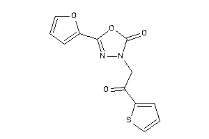 5-(2-furyl)-3-[2-keto-2-(2-thienyl)ethyl]-1,3,4-oxadiazol-2-one
