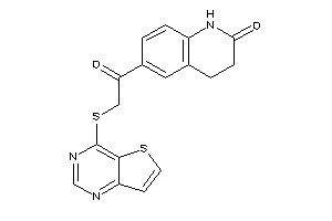 6-[2-(thieno[3,2-d]pyrimidin-4-ylthio)acetyl]-3,4-dihydrocarbostyril
