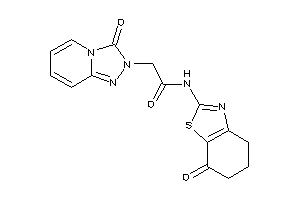 Image of N-(7-keto-5,6-dihydro-4H-1,3-benzothiazol-2-yl)-2-(3-keto-[1,2,4]triazolo[4,3-a]pyridin-2-yl)acetamide