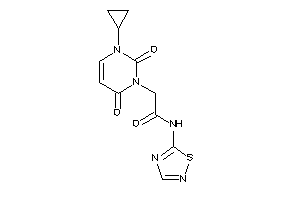 Image of 2-(3-cyclopropyl-2,6-diketo-pyrimidin-1-yl)-N-(1,2,4-thiadiazol-5-yl)acetamide
