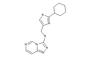 Image of 2-cyclohexyl-4-[([1,2,4]triazolo[3,4-f]pyrimidin-3-ylthio)methyl]thiazole