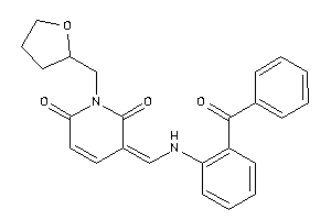 3-[(2-benzoylanilino)methylene]-1-(tetrahydrofurfuryl)pyridine-2,6-quinone