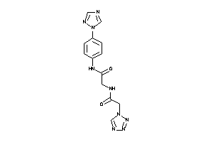 2-[[2-(tetrazol-1-yl)acetyl]amino]-N-[4-(1,2,4-triazol-1-yl)phenyl]acetamide