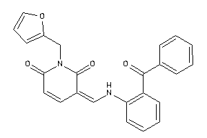 Image of 3-[(2-benzoylanilino)methylene]-1-(2-furfuryl)pyridine-2,6-quinone