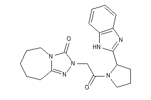 2-[2-[2-(1H-benzimidazol-2-yl)pyrrolidino]-2-keto-ethyl]-6,7,8,9-tetrahydro-5H-[1,2,4]triazolo[4,3-a]azepin-3-one