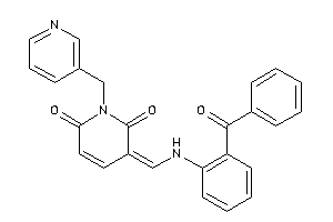3-[(2-benzoylanilino)methylene]-1-(3-pyridylmethyl)pyridine-2,6-quinone