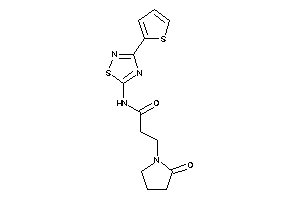 3-(2-ketopyrrolidino)-N-[3-(2-thienyl)-1,2,4-thiadiazol-5-yl]propionamide