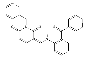 3-[(2-benzoylanilino)methylene]-1-benzyl-pyridine-2,6-quinone