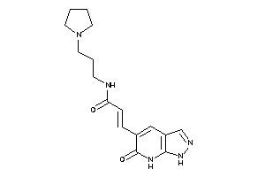 3-(6-keto-1,7-dihydropyrazolo[3,4-b]pyridin-5-yl)-N-(3-pyrrolidinopropyl)acrylamide