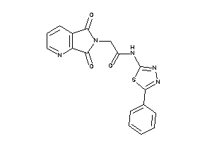 2-(5,7-diketopyrrolo[3,4-b]pyridin-6-yl)-N-(5-phenyl-1,3,4-thiadiazol-2-yl)acetamide