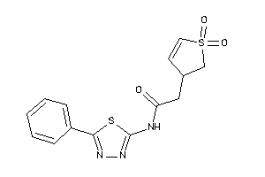Image of 2-(1,1-diketo-2,3-dihydrothiophen-3-yl)-N-(5-phenyl-1,3,4-thiadiazol-2-yl)acetamide