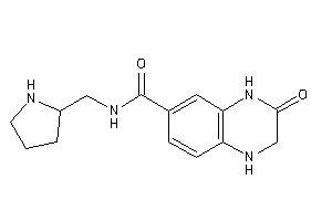 3-keto-N-(pyrrolidin-2-ylmethyl)-2,4-dihydro-1H-quinoxaline-6-carboxamide