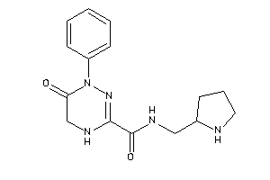 Image of 6-keto-1-phenyl-N-(pyrrolidin-2-ylmethyl)-4,5-dihydro-1,2,4-triazine-3-carboxamide