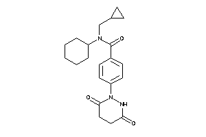 Image of N-cyclohexyl-N-(cyclopropylmethyl)-4-(3,6-diketohexahydropyridazin-1-yl)benzamide