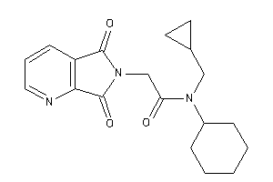 Image of N-cyclohexyl-N-(cyclopropylmethyl)-2-(5,7-diketopyrrolo[3,4-b]pyridin-6-yl)acetamide