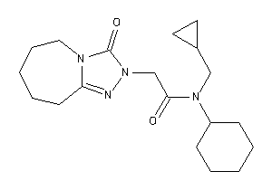 N-cyclohexyl-N-(cyclopropylmethyl)-2-(3-keto-6,7,8,9-tetrahydro-5H-[1,2,4]triazolo[4,3-a]azepin-2-yl)acetamide