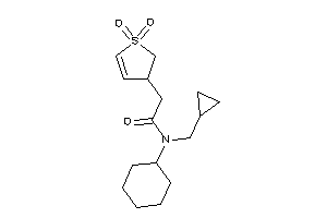 Image of N-cyclohexyl-N-(cyclopropylmethyl)-2-(1,1-diketo-2,3-dihydrothiophen-3-yl)acetamide