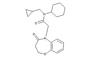 N-cyclohexyl-N-(cyclopropylmethyl)-2-(4-keto-2,3-dihydro-1,5-benzoxazepin-5-yl)acetamide
