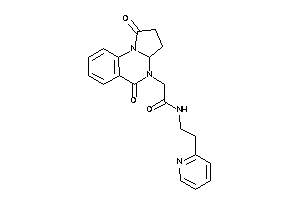 Image of 2-(1,5-diketo-3,3a-dihydro-2H-pyrrolo[1,2-a]quinazolin-4-yl)-N-[2-(2-pyridyl)ethyl]acetamide