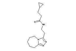 3-cyclopropyl-N-[2-(6,7,8,9-tetrahydro-5H-[1,2,4]triazolo[4,3-a]azepin-3-yl)ethyl]propionamide