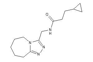 Image of 3-cyclopropyl-N-(6,7,8,9-tetrahydro-5H-[1,2,4]triazolo[4,3-a]azepin-3-ylmethyl)propionamide