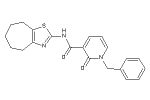 1-benzyl-2-keto-N-(5,6,7,8-tetrahydro-4H-cyclohepta[d]thiazol-2-yl)nicotinamide