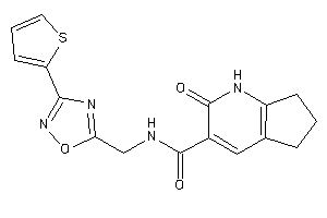 2-keto-N-[[3-(2-thienyl)-1,2,4-oxadiazol-5-yl]methyl]-1,5,6,7-tetrahydro-1-pyrindine-3-carboxamide