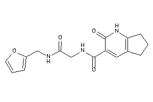 Image of N-[2-(2-furfurylamino)-2-keto-ethyl]-2-keto-1,5,6,7-tetrahydro-1-pyrindine-3-carboxamide