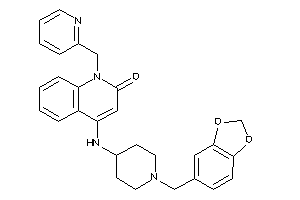 4-[(1-piperonyl-4-piperidyl)amino]-1-(2-pyridylmethyl)carbostyril