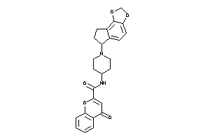 N-[1-(7,8-dihydro-6H-cyclopenta[e][1,3]benzodioxol-6-yl)-4-piperidyl]-4-keto-chromene-2-carboxamide