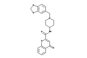 4-keto-N-(1-piperonyl-4-piperidyl)chromene-2-carboxamide