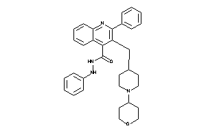 N',2-diphenyl-3-[(1-tetrahydropyran-4-yl-4-piperidyl)methyl]cinchoninohydrazide