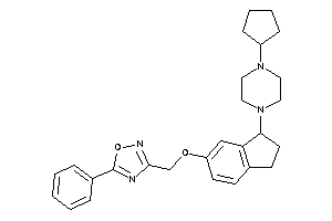 3-[[3-(4-cyclopentylpiperazino)indan-5-yl]oxymethyl]-5-phenyl-1,2,4-oxadiazole
