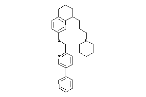 Image of 5-phenyl-2-[[4-(3-piperidinopropyl)tetralin-6-yl]oxymethyl]pyridine