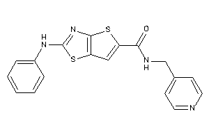 2-anilino-N-(4-pyridylmethyl)thieno[2,3-d]thiazole-5-carboxamide