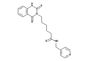6-(4-keto-2-thioxo-1H-quinazolin-3-yl)-N-(4-pyridylmethyl)hexanamide