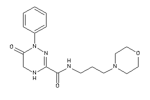 Image of 6-keto-N-(3-morpholinopropyl)-1-phenyl-4,5-dihydro-1,2,4-triazine-3-carboxamide