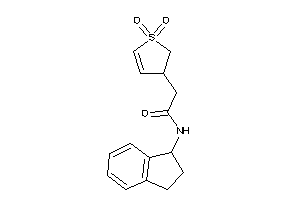 Image of 2-(1,1-diketo-2,3-dihydrothiophen-3-yl)-N-indan-1-yl-acetamide