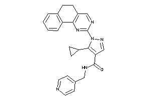 5-cyclopropyl-1-(5,6-dihydrobenzo[h]quinazolin-2-yl)-N-(4-pyridylmethyl)pyrazole-4-carboxamide