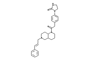 Image of 1-[4-[2-(6-cinnamyl-2,3,4,4a,5,7,8,8a-octahydro-1,6-naphthyridin-1-yl)-2-keto-ethyl]phenyl]-2-imidazolidinone