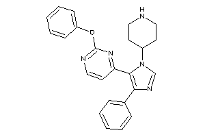 2-phenoxy-4-[5-phenyl-3-(4-piperidyl)imidazol-4-yl]pyrimidine