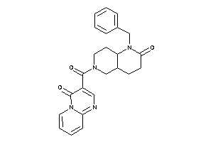 3-(1-benzyl-2-keto-4,4a,5,7,8,8a-hexahydro-3H-1,6-naphthyridine-6-carbonyl)pyrido[1,2-a]pyrimidin-4-one